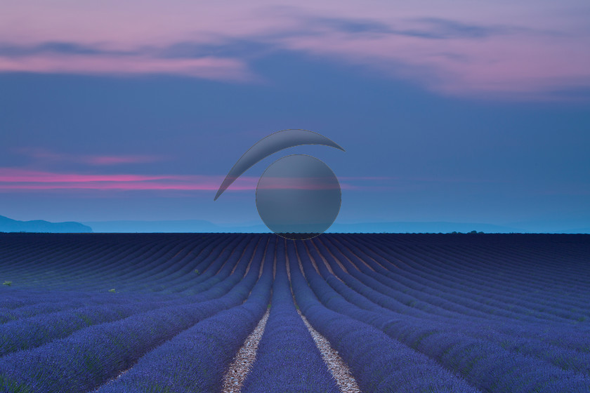 Plateau de Valensole Valensole, Provence FranceValensole-0213 
 On the Plateau de Valensole near the town of Valensole in Provence, the sunset one particular evening gave an amazing display of several different very intense colours over the period of about forty five minutes as the colour temperature changed continually. 
 Keywords: Lavender, field, sunset, Plateau, de, Valensole, Provence, France, French